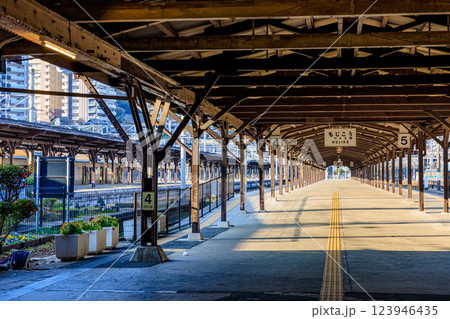 春の門司港駅 福岡県北九州市 春の門司港駅 福岡県北九州市 123946435