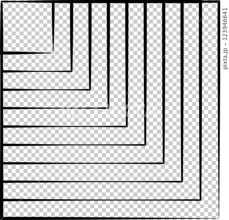 Square blend out line. Graphic design elements Square blend out line. Graphic design elements 123946641