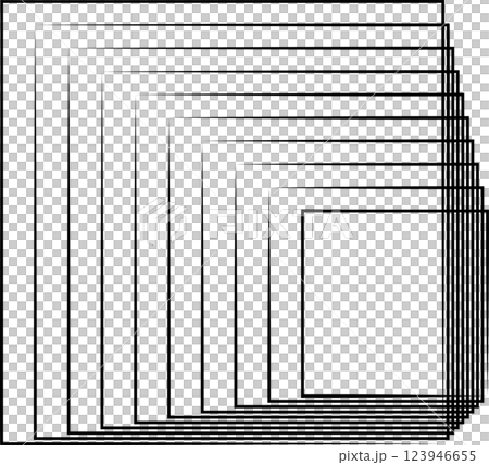 Square blend out line. Graphic design elements 123946655