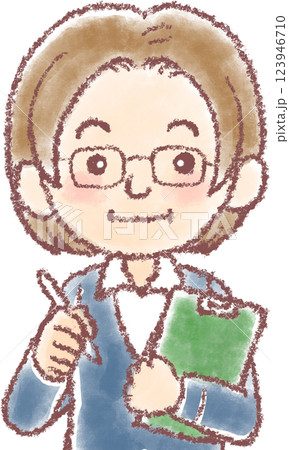 ケアマネージャー_上半身 ケアマネージャー_上半身 123946710