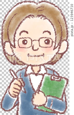 ケアマネージャー_上半身 ケアマネージャー_上半身 123946710