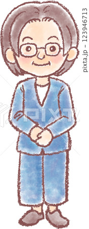 女性職員_全身 女性職員_全身 123946713