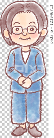 女性職員_全身 女性職員_全身 123946713