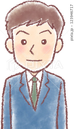若い男性職員_上半身 若い男性職員_上半身 123946717