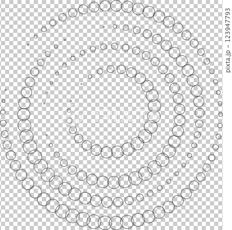 Dotted circular spiral halftone frame. Element for design Dotted circular spiral halftone frame. Element for design 123947793