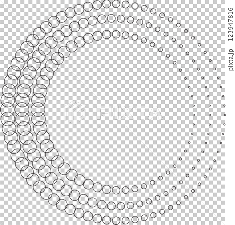 Dotted circular spiral halftone frame. Element for design Dotted circular spiral halftone frame. Element for design 123947816