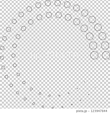 Dotted circular spiral halftone frame. Element for design Dotted circular spiral halftone frame. Element for design 123947844