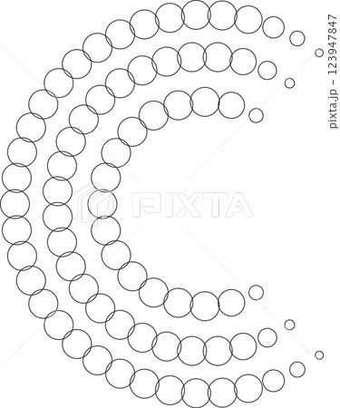 Dotted circular spiral halftone frame. Element for design Dotted circular spiral halftone frame. Element for design 123947847