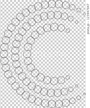 Dotted circular spiral halftone frame. Element for design Dotted circular spiral halftone frame. Element for design 123947847