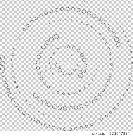 Dotted circular spiral halftone frame. Element for design Dotted circular spiral halftone frame. Element for design 123947854