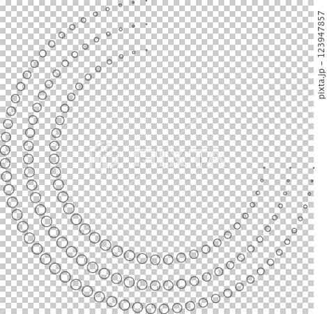Dotted circular spiral halftone frame. Element for design Dotted circular spiral halftone frame. Element for design 123947857