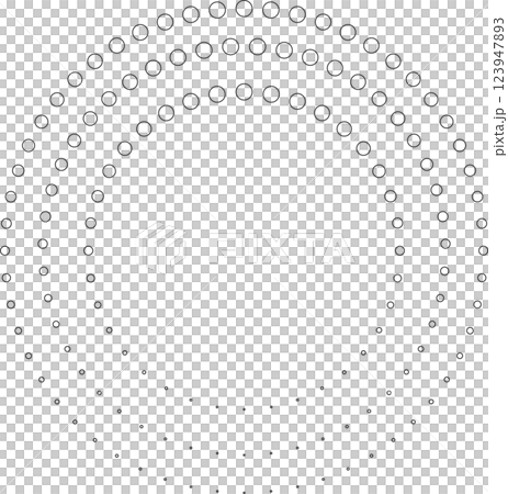 Dotted circular spiral halftone frame. Element for design Dotted circular spiral halftone frame. Element for design 123947893