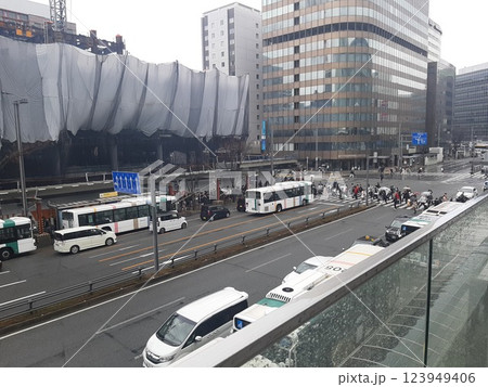 ≪福岡県≫ 都市の交通風景 駅前の風景 ≪福岡県≫ 都市の交通風景 駅前の風景 123949406