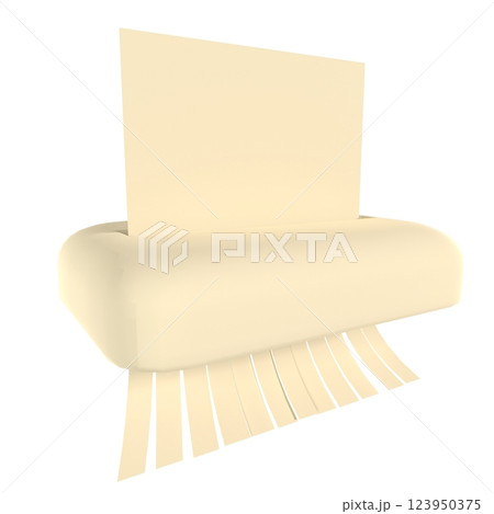 Paper holder with sheets ready for use isolated on white background 123950375
