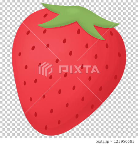 Red strawberry fruit illustration Red strawberry fruit illustration 123950583