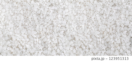 Coarse sea salt crystals forming a textured background Coarse sea salt crystals forming a textured background 123951313