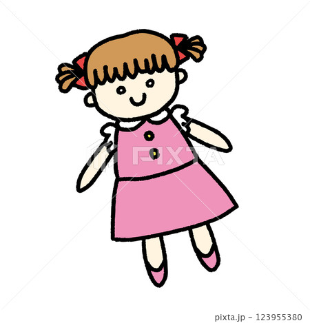 女の子のお人形 女の子のお人形 123955380