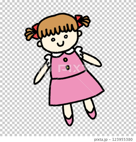 女の子のお人形 女の子のお人形 123955380