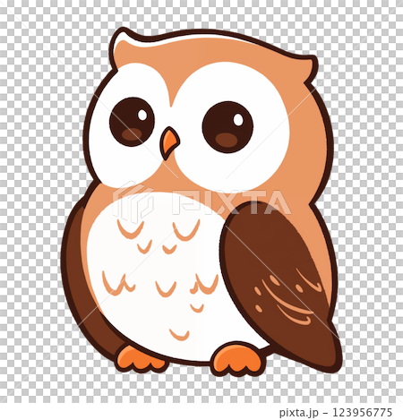 無憂無慮的貓頭鷹 123956775