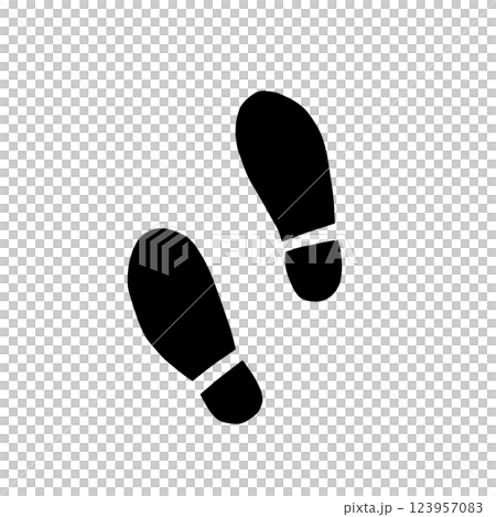 足跡のイラスト 123957083