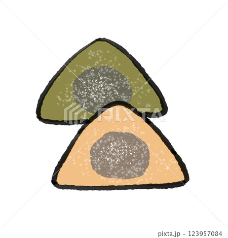 生八つ橋のイラスト 123957084