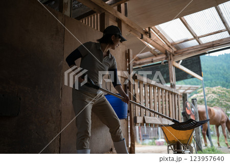 involved with horses involved with horses 123957640