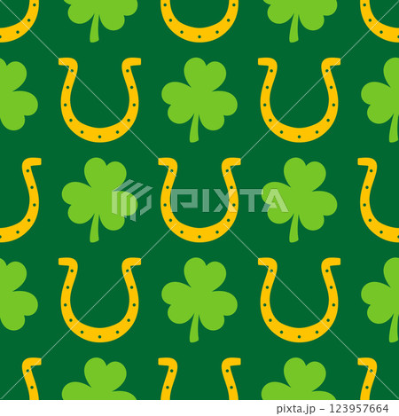St Patricks Day seamless pattern. Green Saint Patricks Day backdrop. Vector background for textile, fabric, wallpaper, wrapping paper, etc. St Patricks Day seamless pattern. Green Saint Patricks Day backdrop. Vector background for textile, fabric, wallpaper, wrapping paper, etc. 123957664