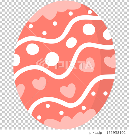 Easter Egg cute pattern Illustration 123958102