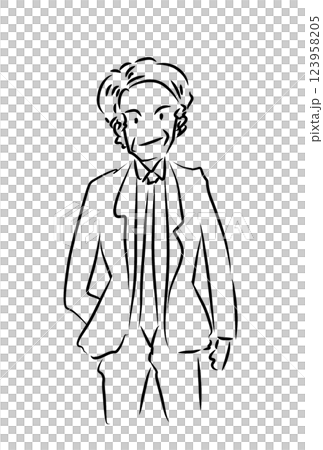 格好いいシニア 123958205