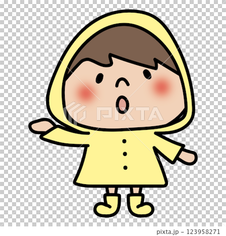 穿雨衣的兒童（男孩 2） 123958271