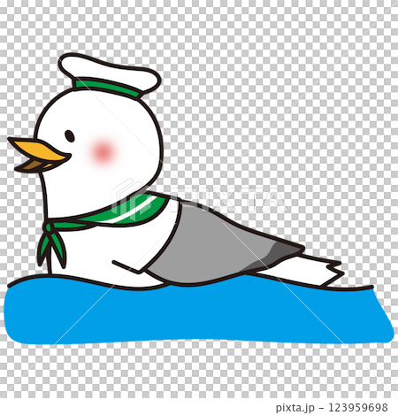 游泳海鷗水手綠3 游泳海鷗水手綠3 123959698