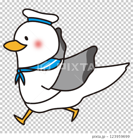 Running Seagull Blue Sailor Running Seagull Blue Sailor 123959699
