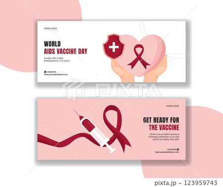 Hand Drawn World AIDS Vaccine Day Social Media Horizontal Banner Template Illustration Hand Drawn World AIDS Vaccine Day Social Media Horizontal Banner Template Illustration 123959743