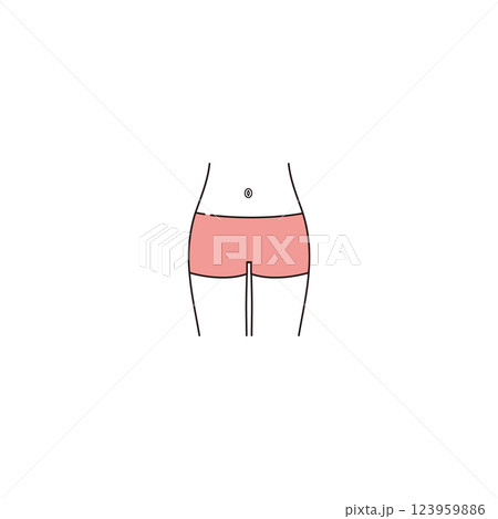 でべそのイラスト でべそのイラスト 123959886