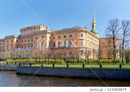 Michael Castle or Engineers Castle or Russian museum, Moika River Michael Castle or Engineers Castle or Russian museum, Moika River 123960674