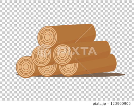 柴。樹。木頭。向量插圖 123960906