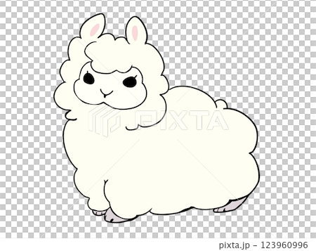 圓形羊駝 123960996