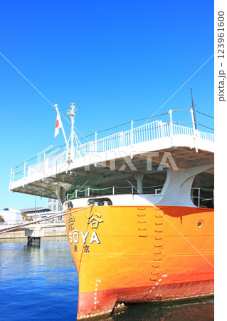 東京都江東区、南極観測船宗谷の風景 東京都江東区、南極観測船宗谷の風景 123961600