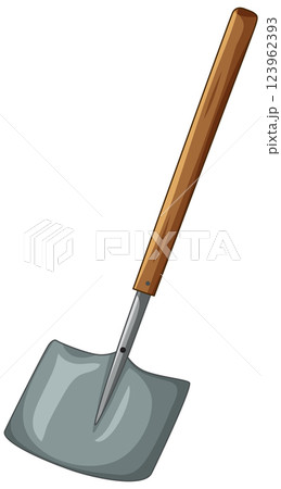 Garden Shovel with Wooden Handle 123962393