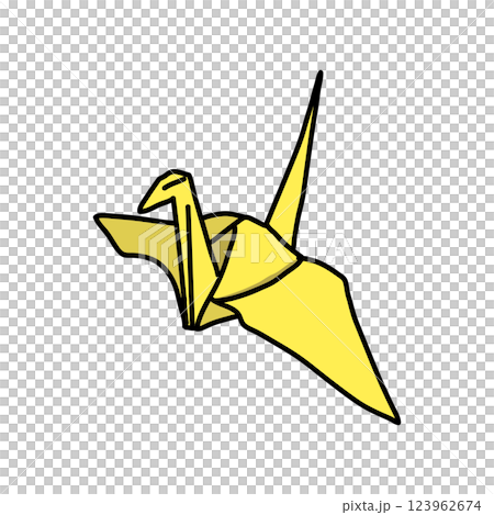 紙鶴（黃色） 123962674