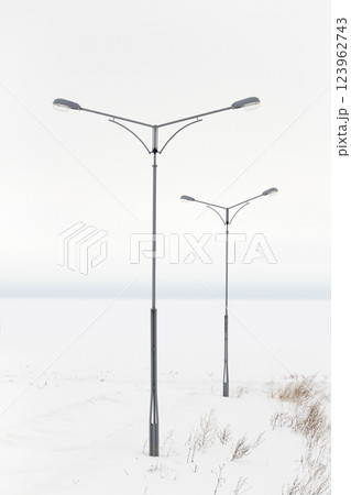 Poles in the field of lighting Poles in the field of lighting 123962743