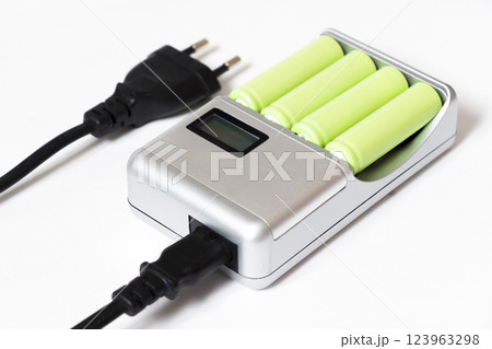 Charger for four batteries 123963298