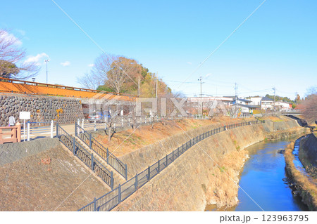 静岡県掛川市、逆川周辺の風景 123963795