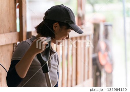 involved with horses involved with horses 123964120