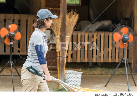 involved with horses 123964160