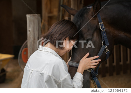 involved with horses 123964172