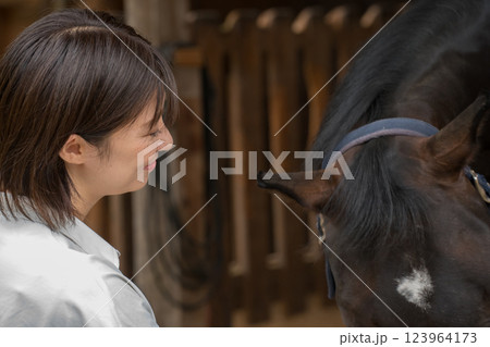 involved with horses involved with horses 123964173
