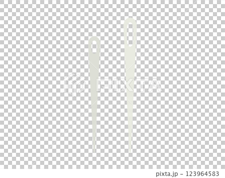 縫い針をイメージしたイラスト 123964583