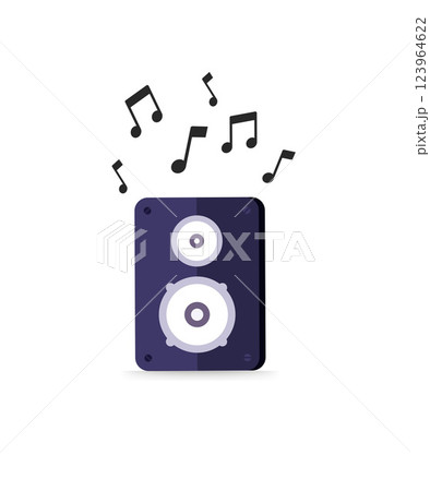 Sound speakers icon stock illustration 123964622