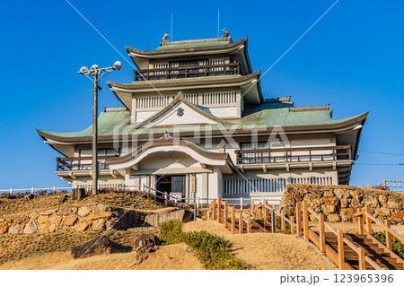開館前の小牧山城 開館前の小牧山城 123965396
